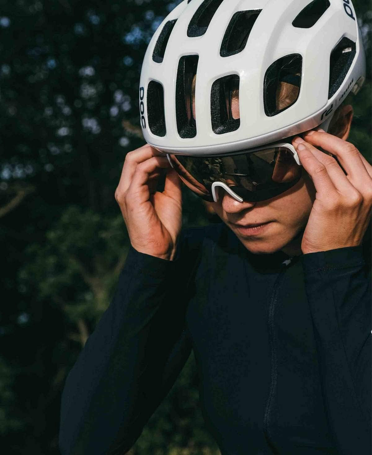 POC Ventral Air Spin Helmet Hydrogen White Raceday, M